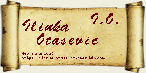 Ilinka Otašević vizit kartica
